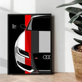 The Audi RS5 metal poster - wall art